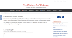 Desktop Screenshot of craftmeister.mcuniverse.com