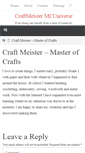 Mobile Screenshot of craftmeister.mcuniverse.com